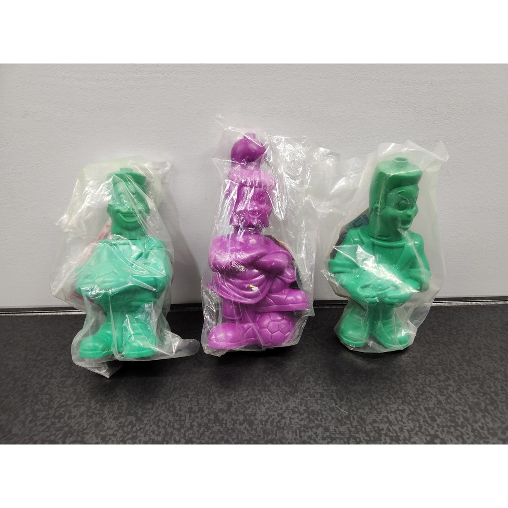 Vtg 1990s Burger King Kids Club Coolers Drink Bottles Lot of 3 Green Purple NEW